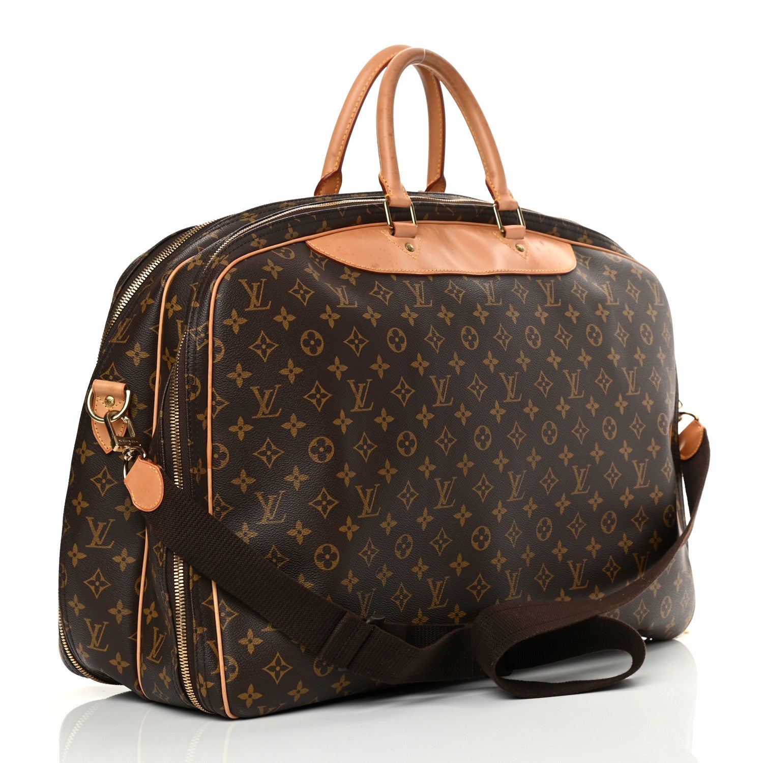 Louis Vuitton Monogram Alize 2 Compartment Luggage Travel Bag 3 of 19