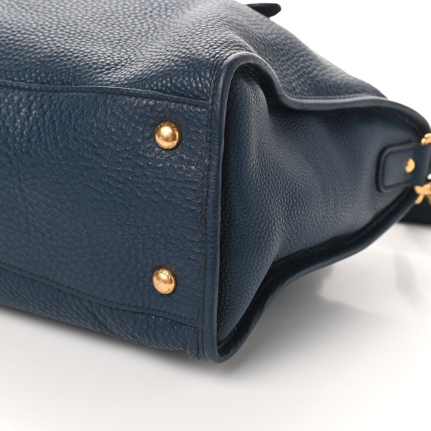 Vitello Daino Shopping Satchel Baltico
