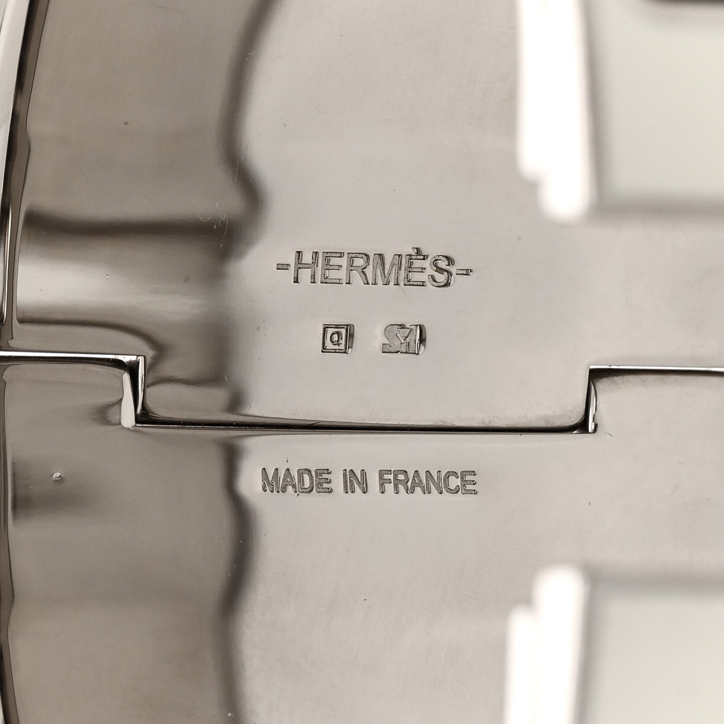 Enamel Extra Wide Clic Clac H Bracelet GM Black