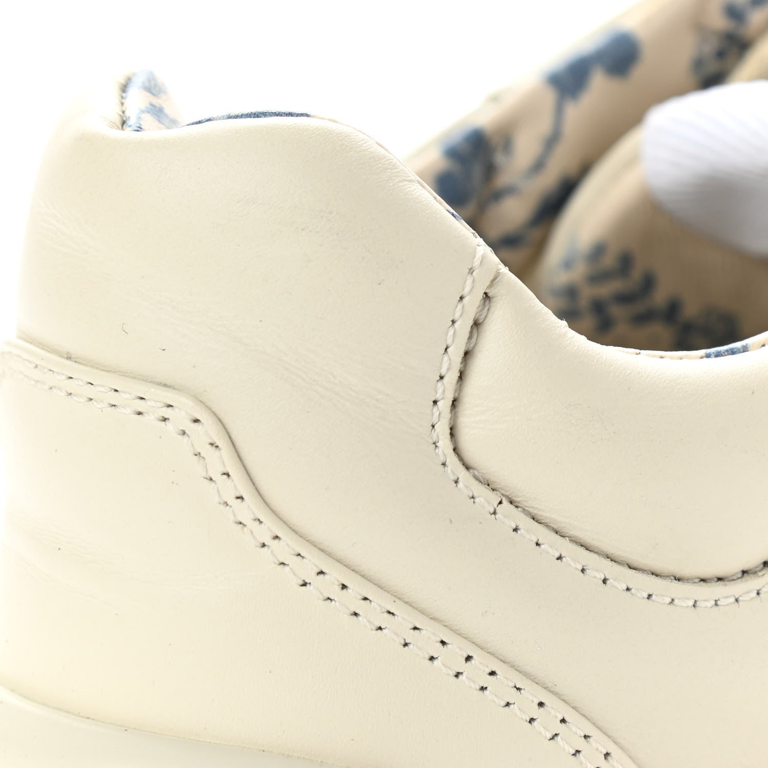 Gucci Calfskin Glitter Game Logo Womens Rhyton Sneakers 36.5 Mystic White 10 of 12