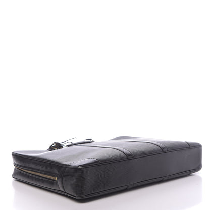 Louis Vuitton Epi Porte-Documents Voyage Briefcase Black 4 of 12