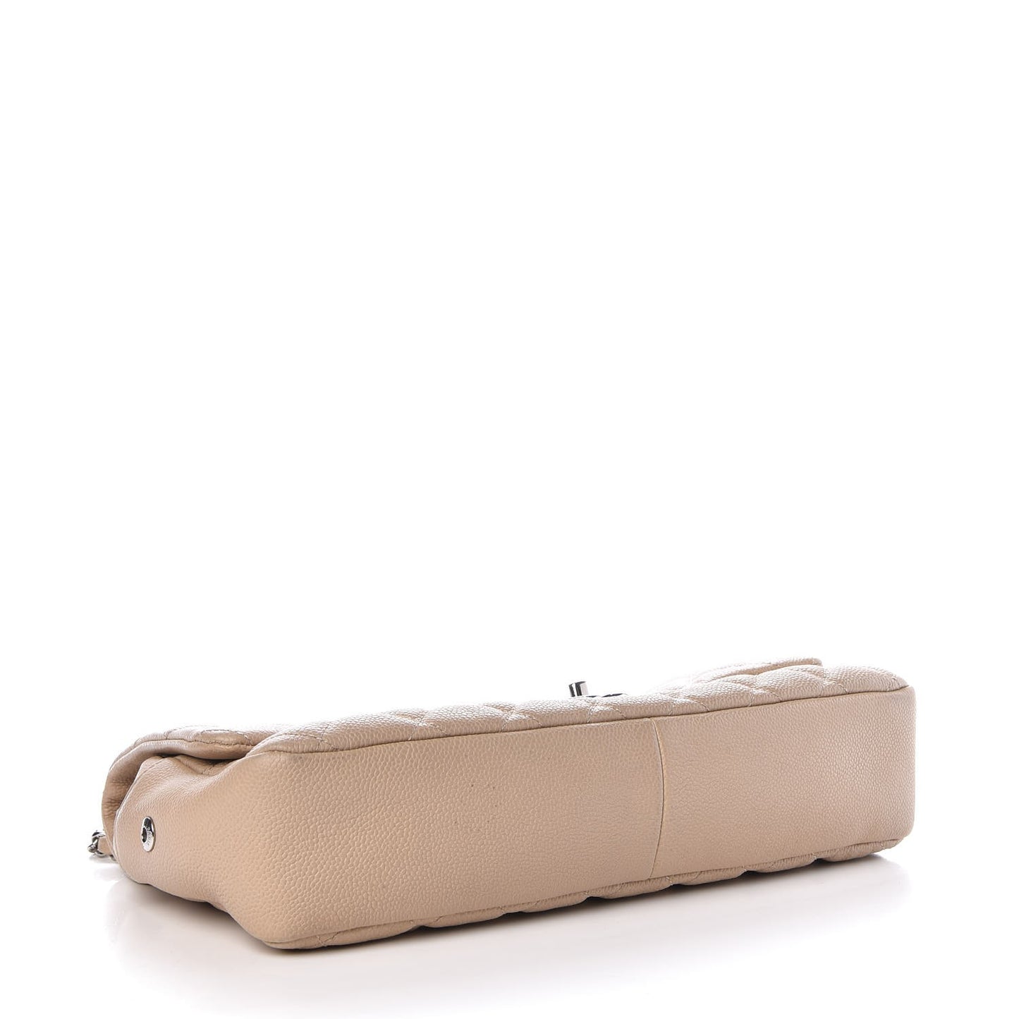 Caviar Quilted Jumbo Easy Flap Beige