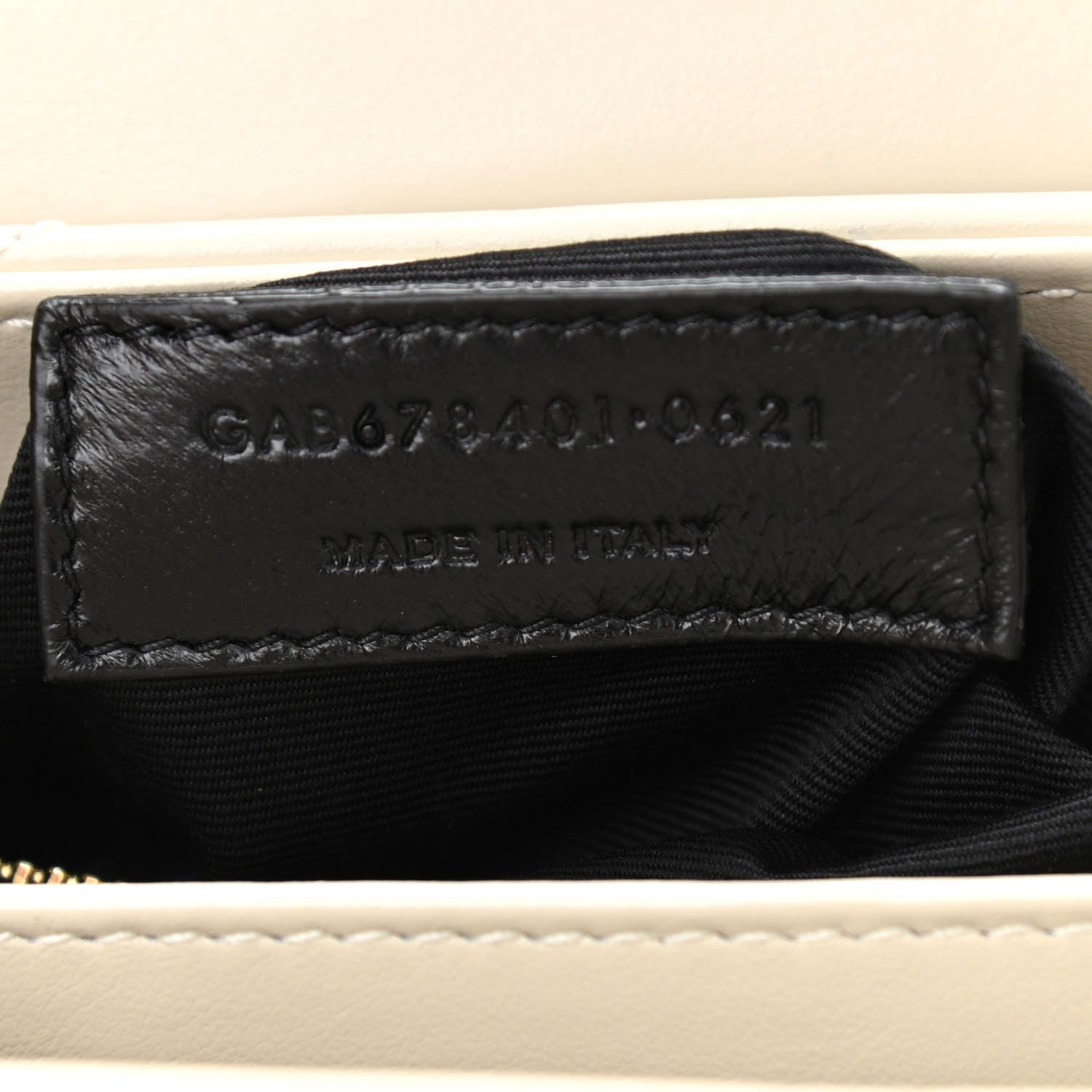 Saint Laurent Calfskin Y Quilted Monogram Toy Loulou Crossbody Bag Ivory 7 of 11