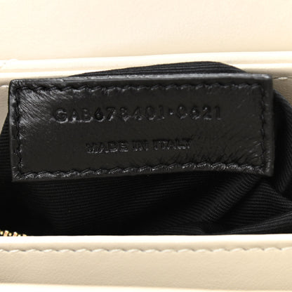 Saint Laurent Calfskin Y Quilted Monogram Toy Loulou Crossbody Bag Ivory 7 of 11