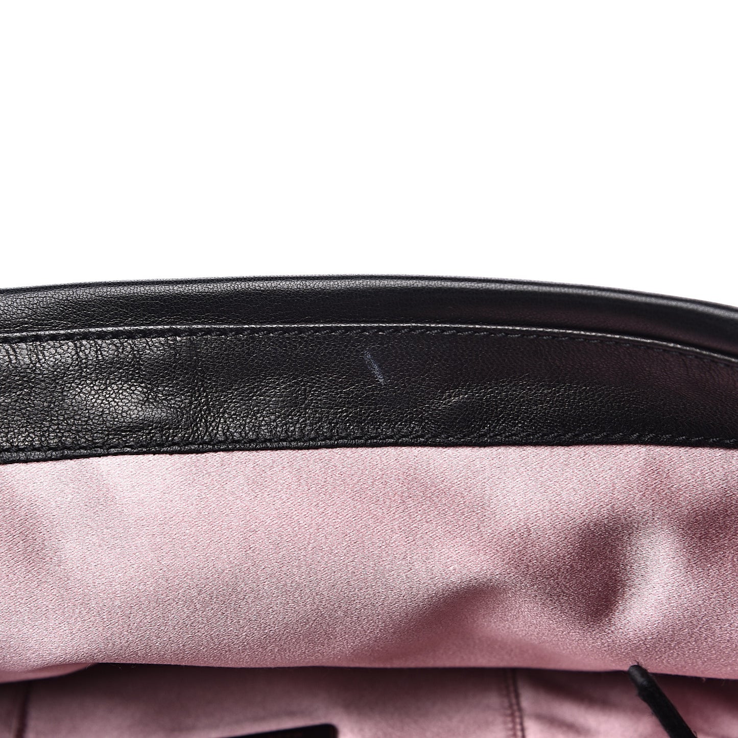 Nappa Dressy Gaufre Ruched Flap Clutch Black
