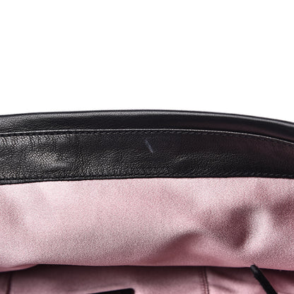 Prada Nappa Dressy Gaufre Ruched Flap Clutch Black 11 of 13