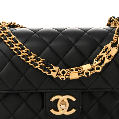 Chanel Lambskin Enamel Quilted Mini Flap Black 8 of 13