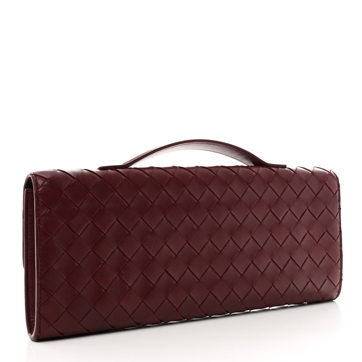 Nappa Intrecciato Long Andiamo Top Handle Clutch Barolo