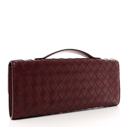 Bottega Veneta Nappa Intrecciato Long Andiamo Top Handle Clutch Barolo 3 of 7