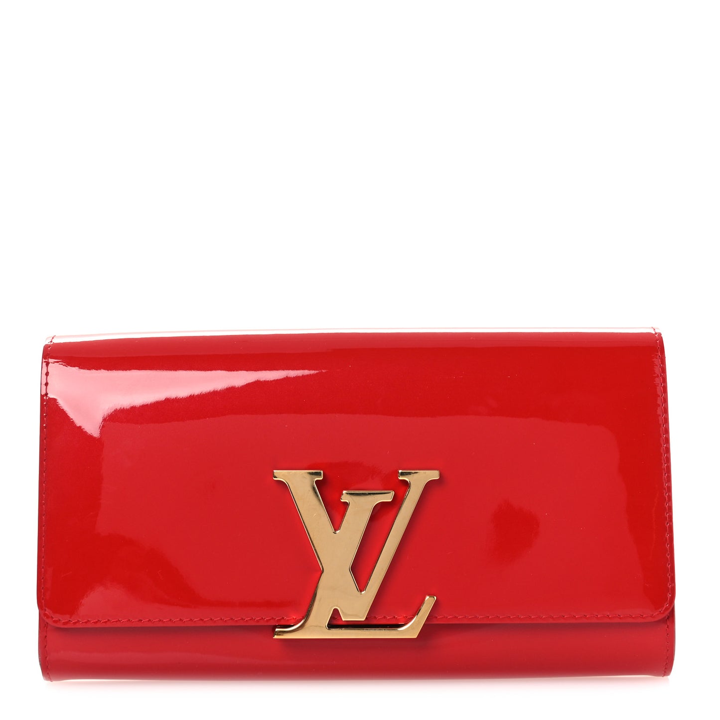 Patent Louise Clutch Cherry