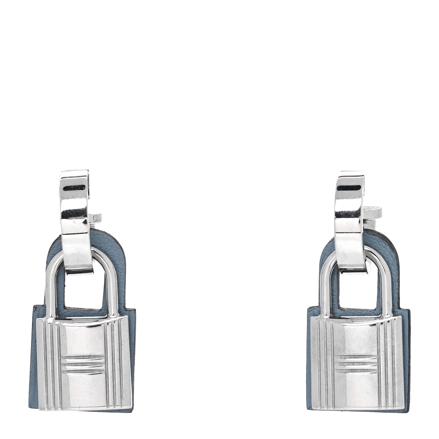 Hermes Palladium Swift O'Kelly Earrings 1 of 6
