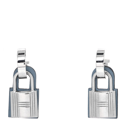 Hermes Palladium Swift O'Kelly Earrings 1 of 6