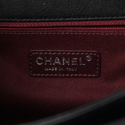 Chanel Goatskin Quilted Medium Perfect Edge Flap Black 6 of 12