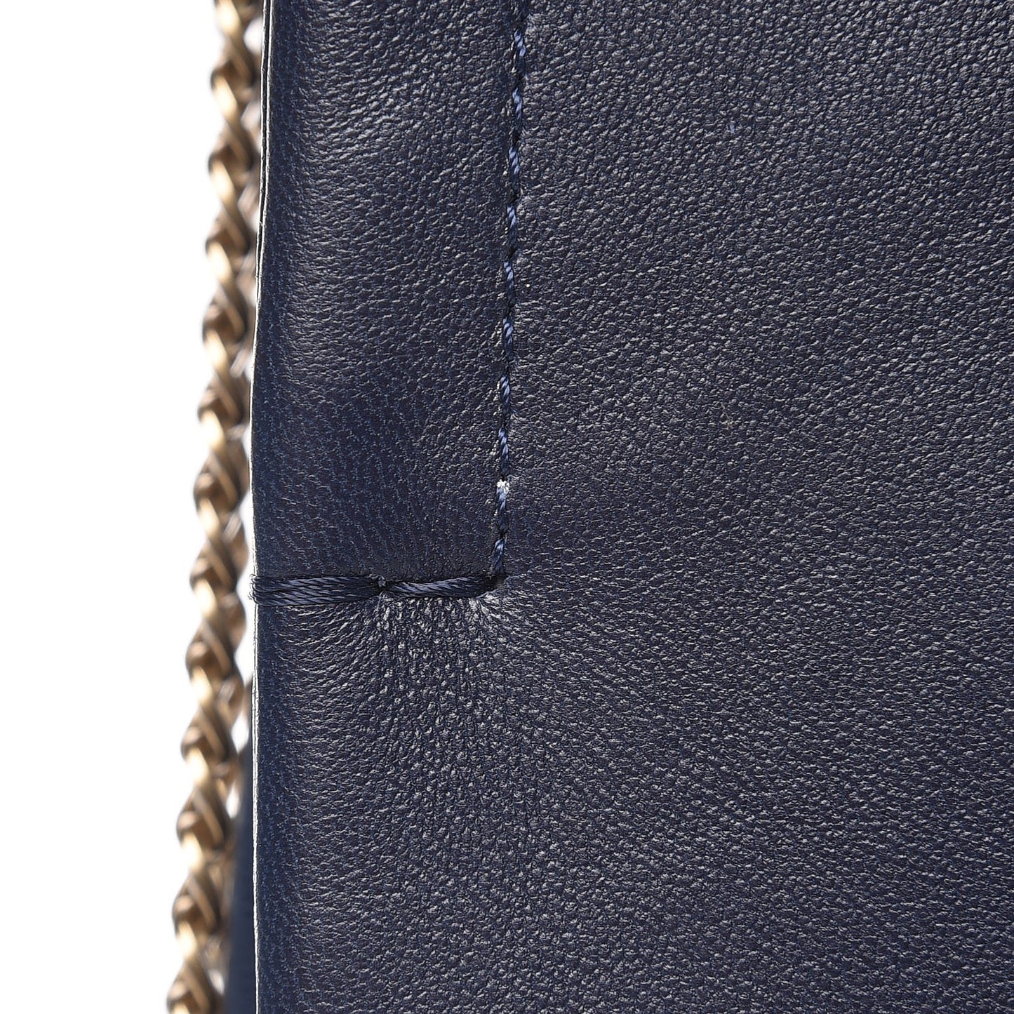 Lambskin Quilted Medium Sugar Flap Shoulder Bag Navy