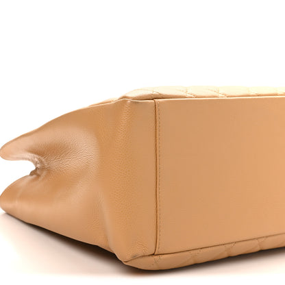 Chanel Caviar Quilted Grand Shopping Tote GST Beige 9 of 10