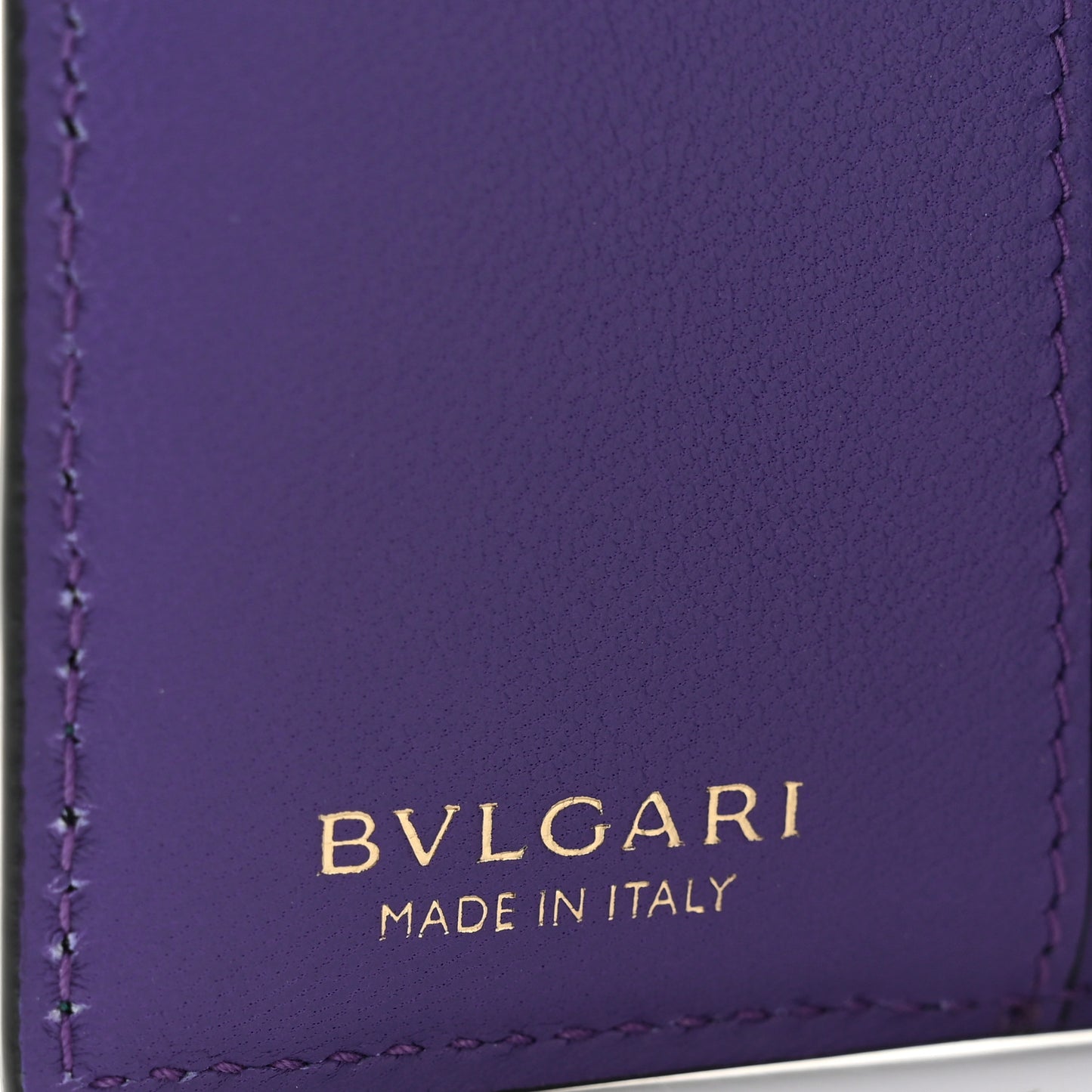 Calfskin Serpenti Forever Wallet Emerald Violet Amethyst