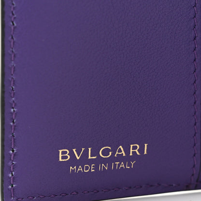 Bulgari Calfskin Serpenti Forever Wallet Emerald Violet Amethyst 6 of 6