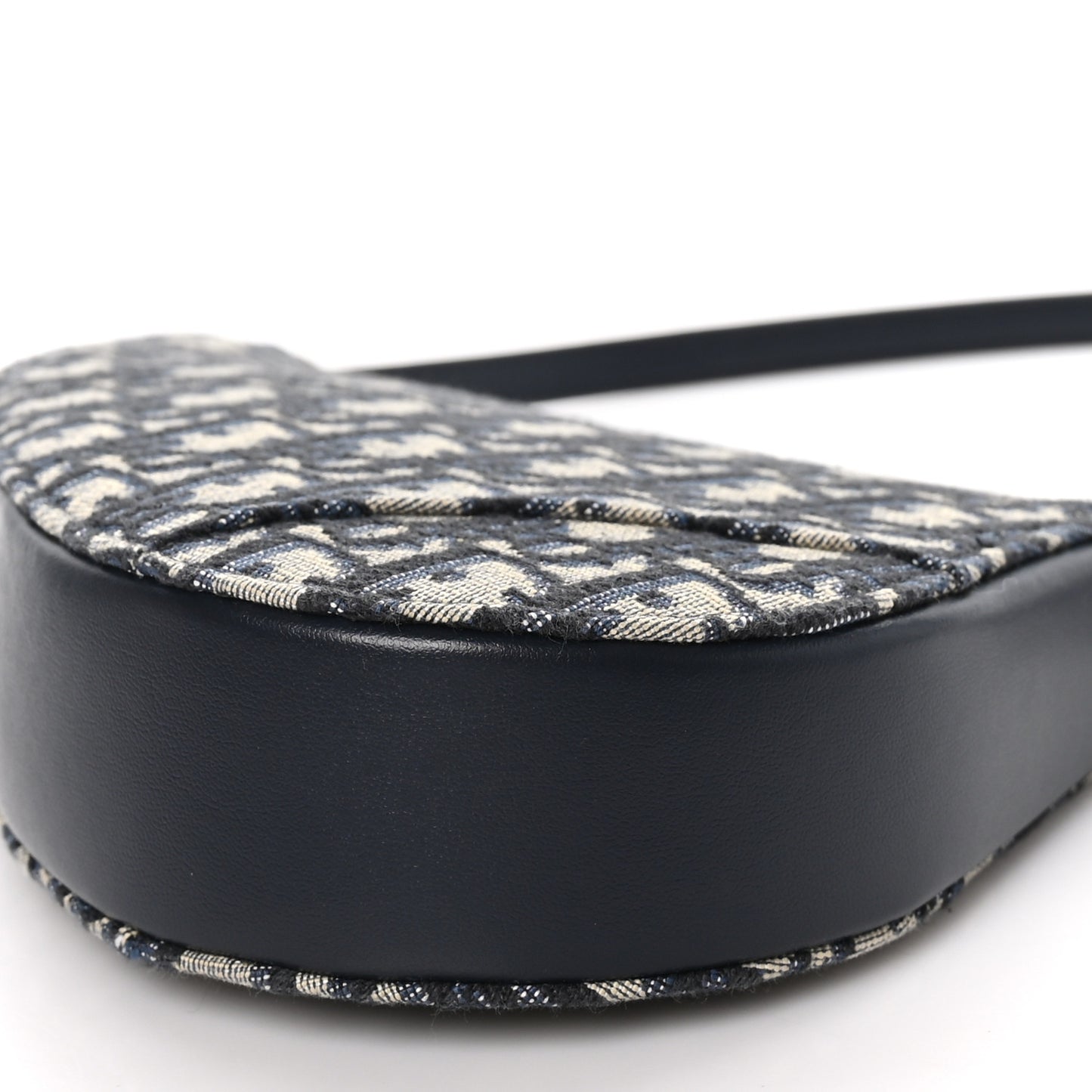 Oblique Saddle Rodeo Pouch Navy Blue