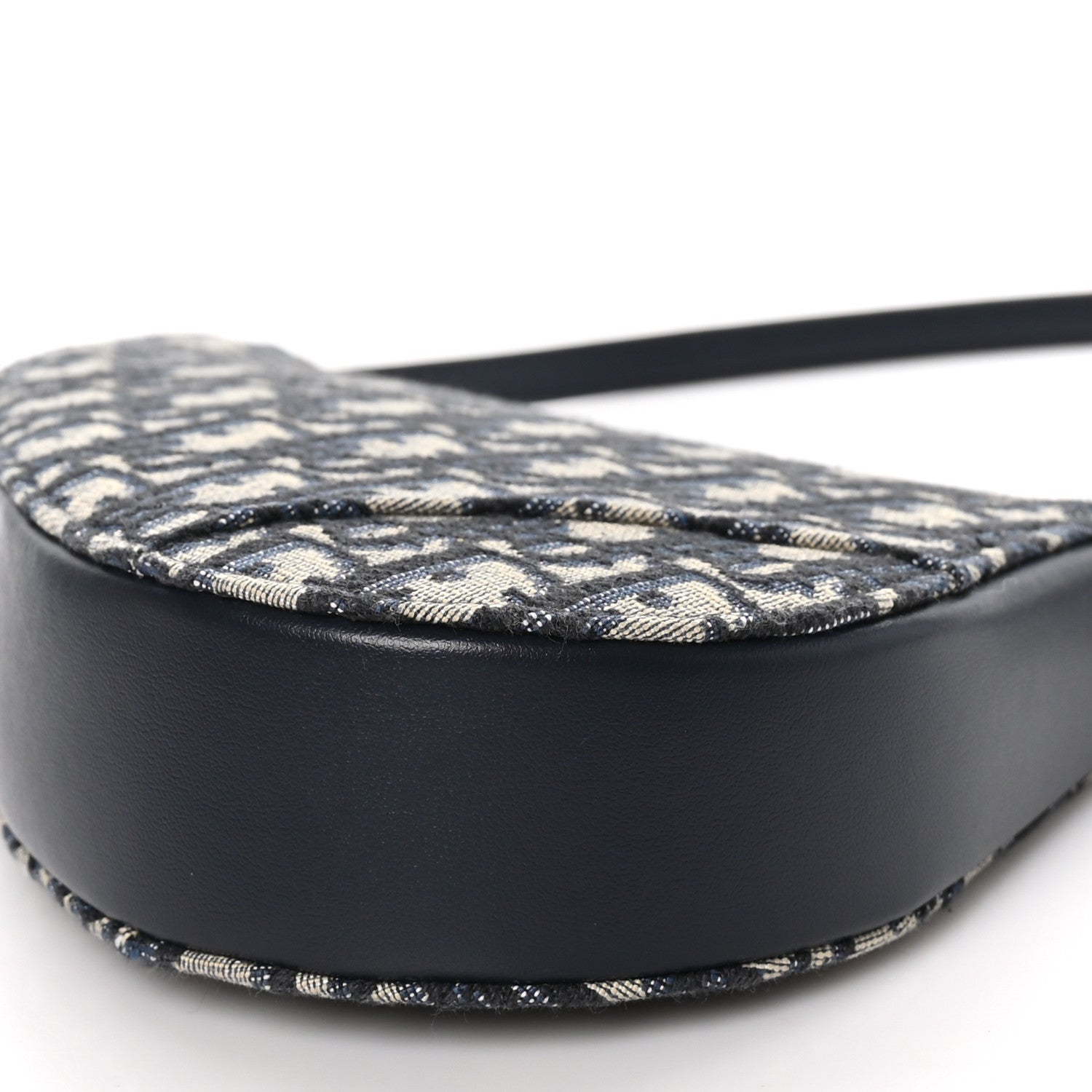 Christian Dior Oblique Saddle Rodeo Pouch Navy Blue 10 of 10