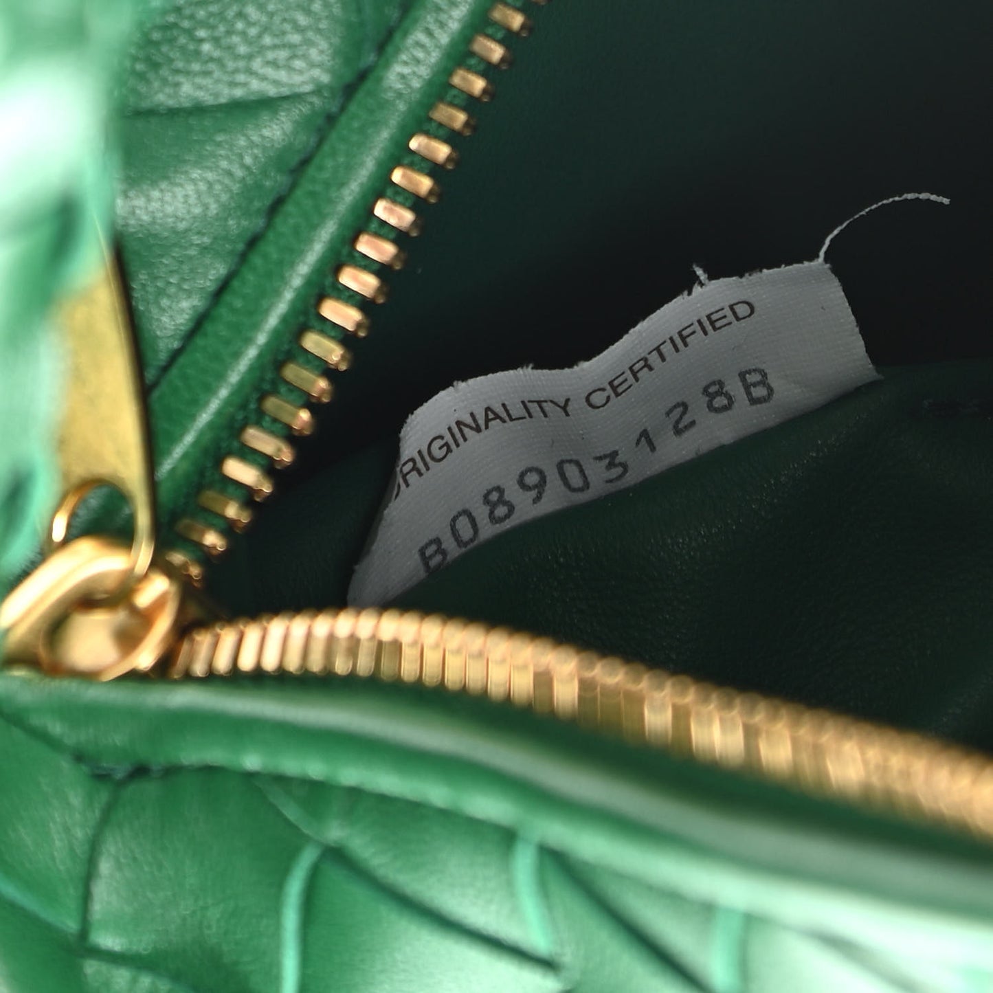 Nappa Intrecciato Mini Jodie Racing Green