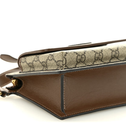 Gucci GG Supreme Monogram Canvas Interlocking G Belt Bag Beige Ebony 8 of 10