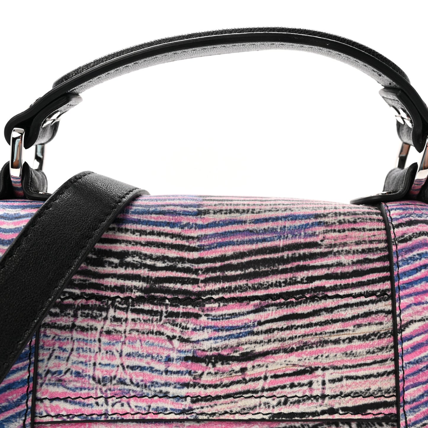 X HARMONY KORINE Calfskin Tiny PS1 Satchel Multicolor