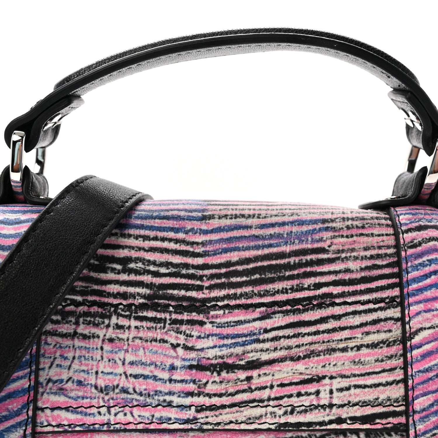Proenza Schouler X HARMONY KORINE Calfskin Tiny PS1 Satchel Multicolor 7 of 9