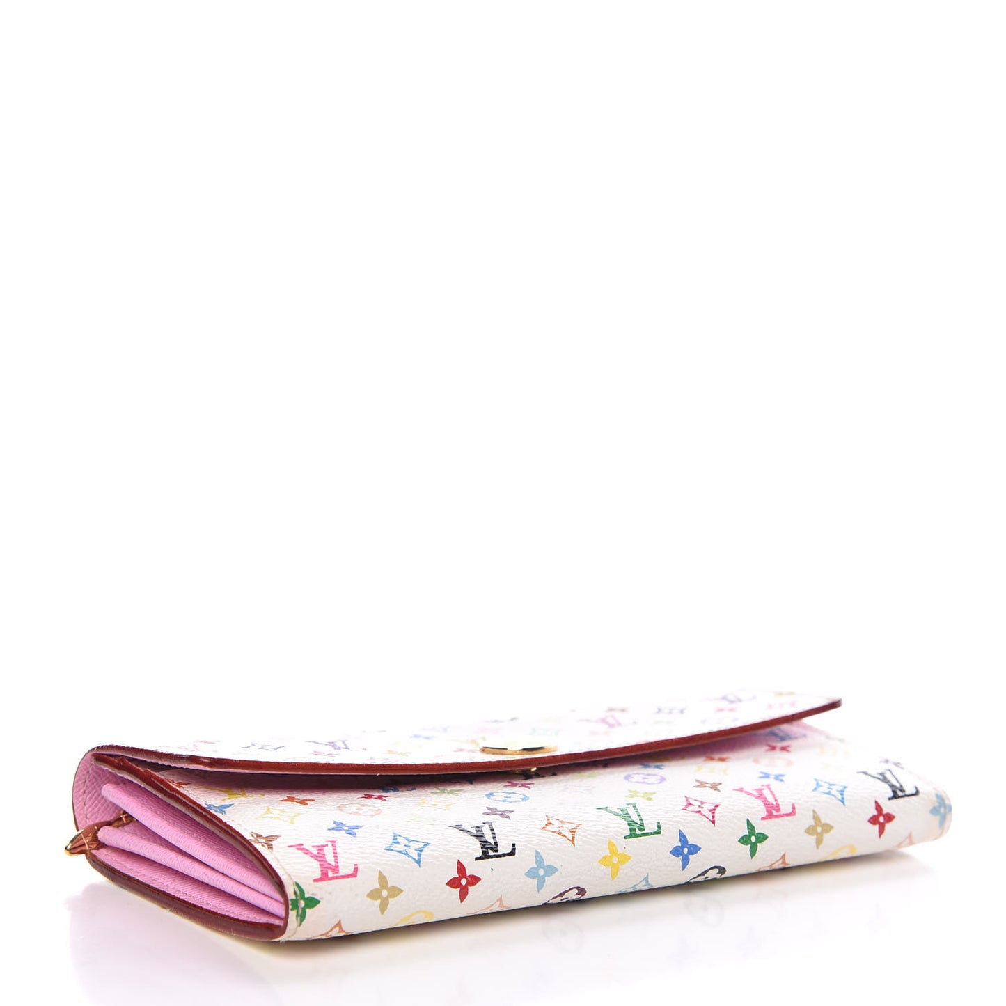 Monogram Multicolor Sarah Wallet White Litchi