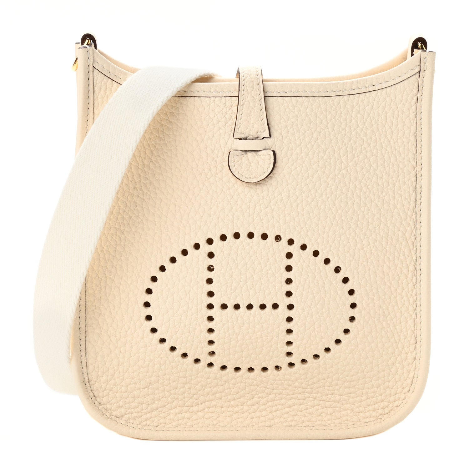 Hermes Taurillon Clemence Amazone Evelyne TPM Nata Craie 1 of 9