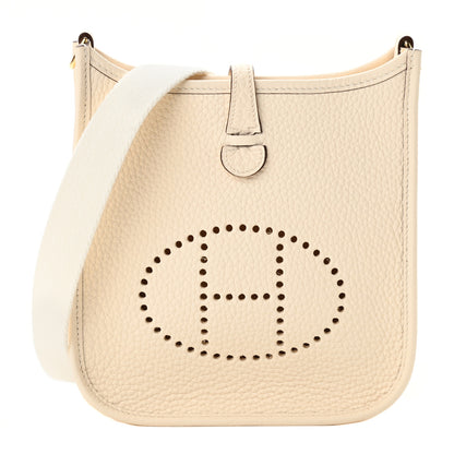 Hermes Taurillon Clemence Amazone Evelyne TPM Nata Craie 1 of 9