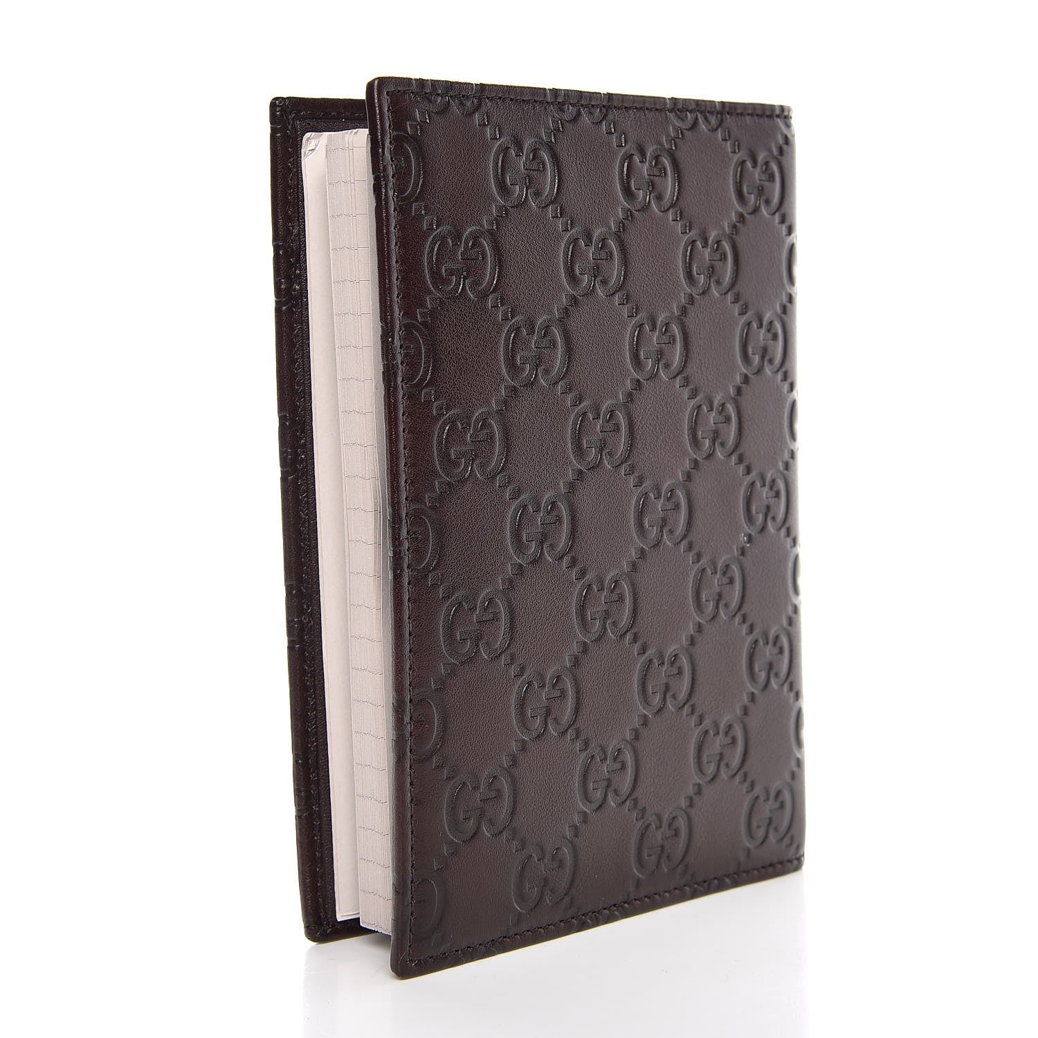 Gucci Guccissima Small Notebook Chocolate 3 of 8