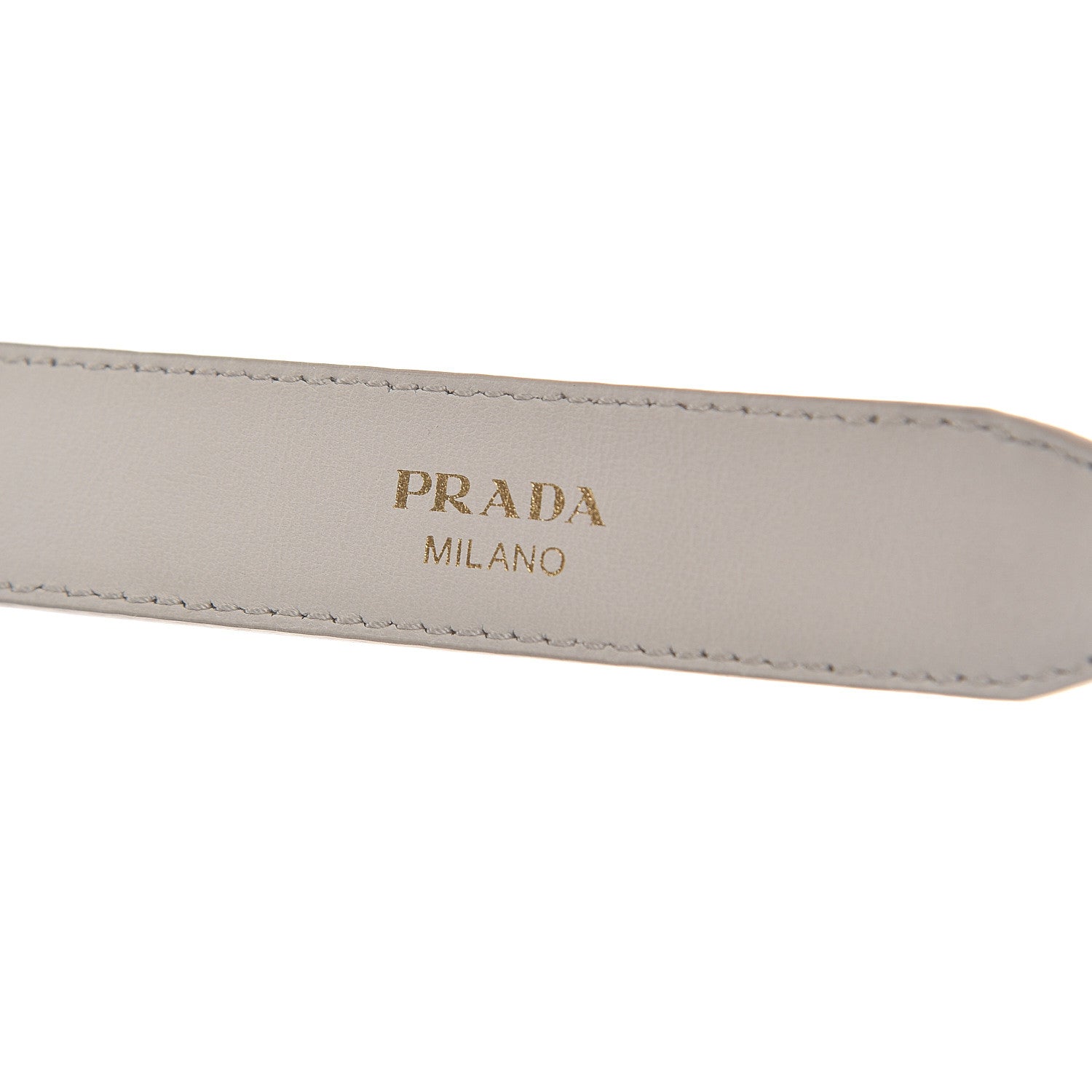 Prada Saffiano Crystal Shoulder Strap White 3 of 3