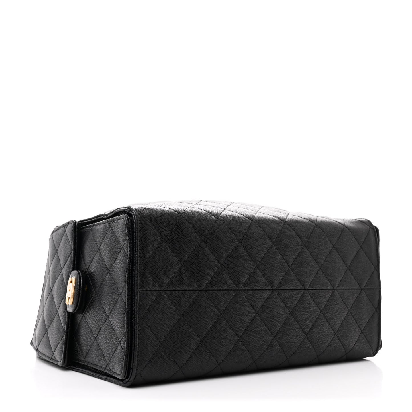 Caviar Quilted Medium Chanel 25 Handbag Black