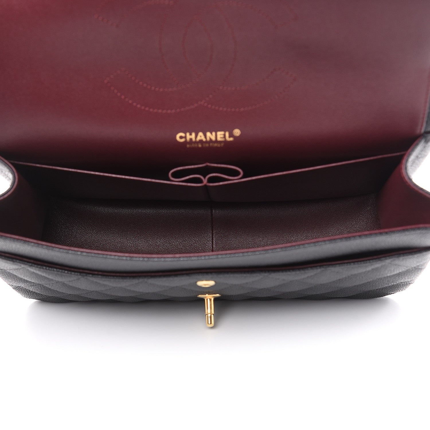 Chanel Caviar Quilted Jumbo Double Flap Black 5 of 9