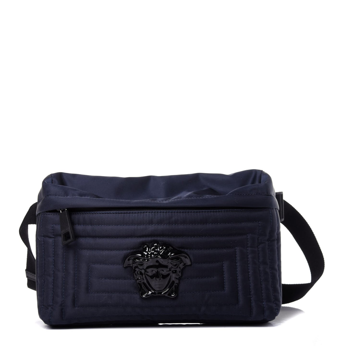 Nylon Palazzo Medusa Belt Bag Navy