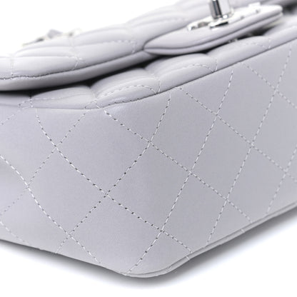Chanel Lambskin Quilted Mini Rectangular Flap Grey 6 of 11