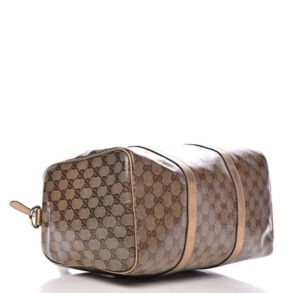Gucci Crystal Monogram Medium Joy Boston Gold 4 of 15