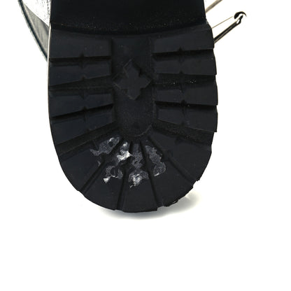 Christian Dior Crinkled Lambskin Crystal Dior Wanted Sandals 40 Argent 9 of 12