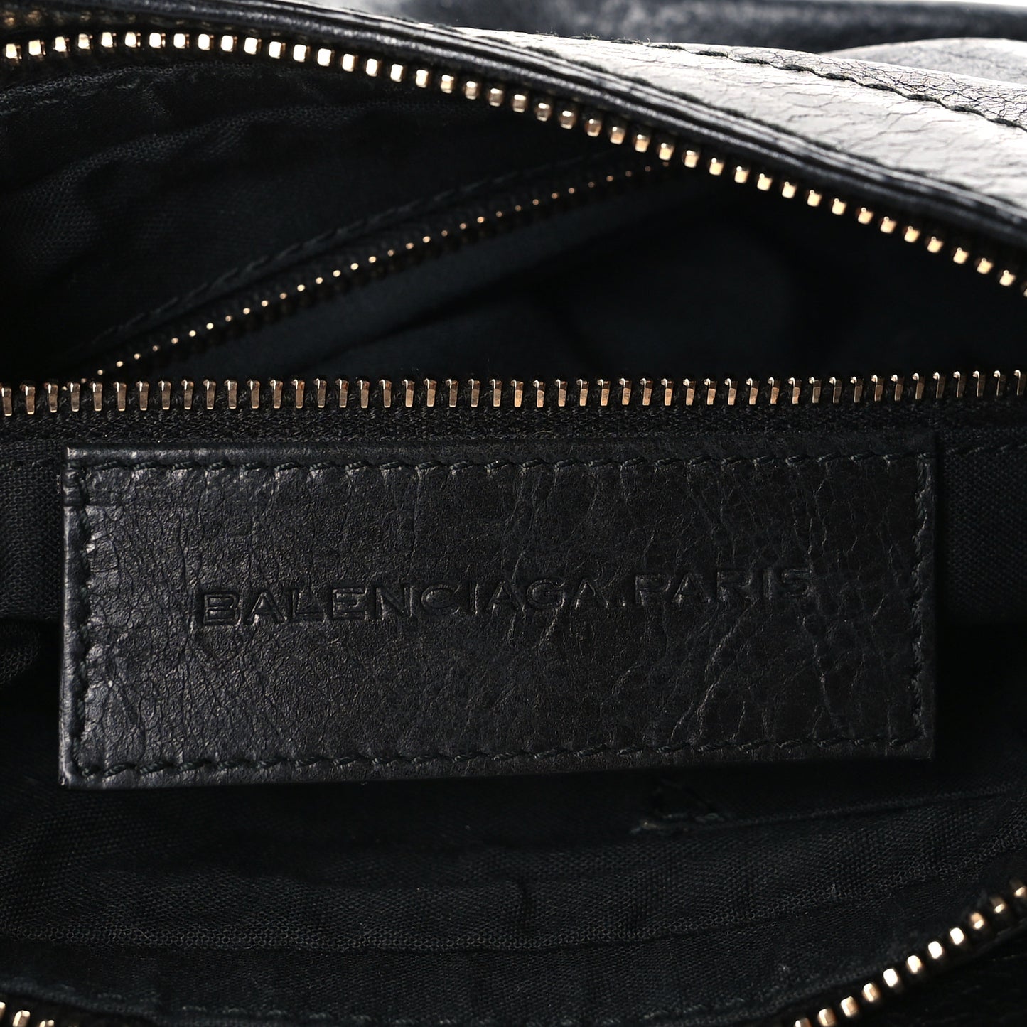 Agneau Giant 12 Rose Gold Hardware Hip Black