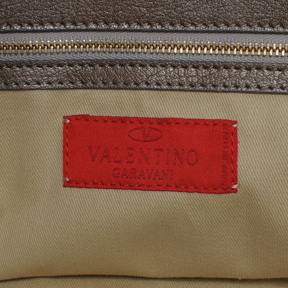 Valentino Garavani Leather Urban Lace Tote Taupe 6 of 6
