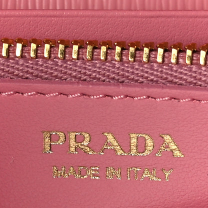 Prada Vitello Move Metal Oro Chain Wallet Petalo 7 of 10