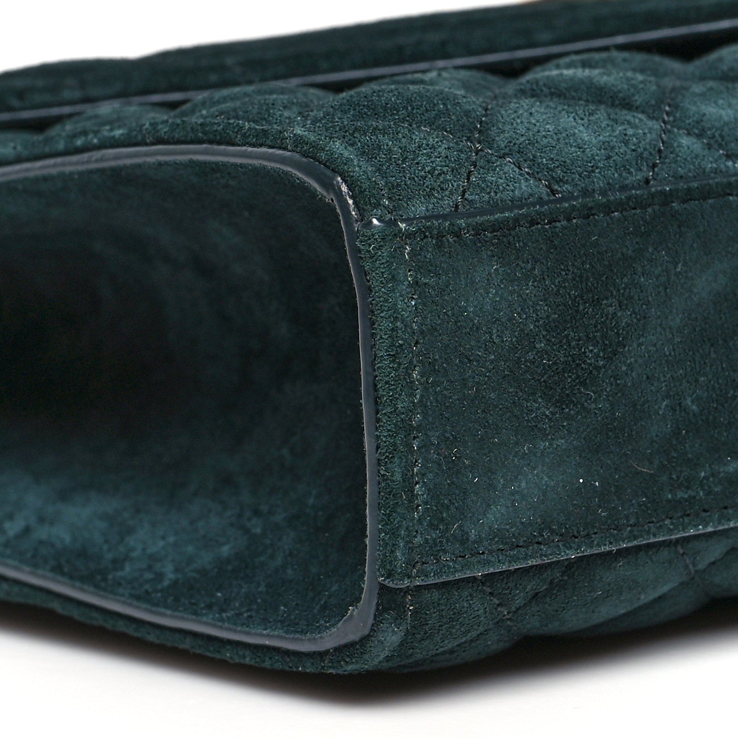 Saint Laurent Suede Mixed Matelasse Triquilt Medium Monogram Envelope Satchel Algae 8 of 11