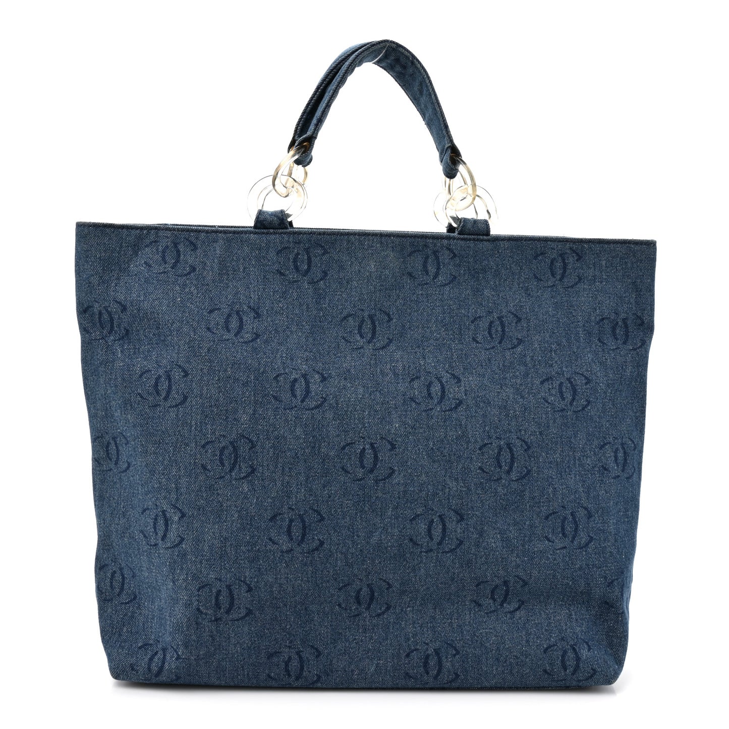 Denim Large CC Tote Dark Navy Blue