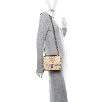 Fendi Vitello Marie Antoinette Print Rosebud Kan I Shoulder Bag Panna Multicolor 2 of 10