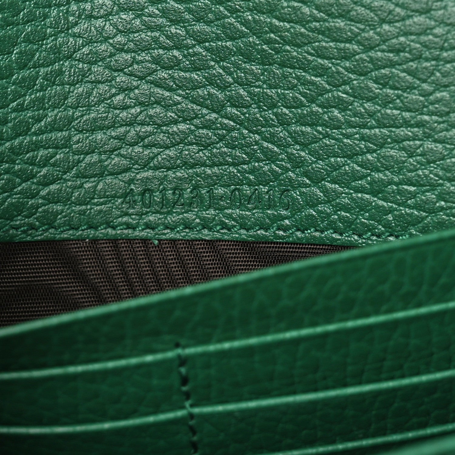 Gucci Calfskin Mini Dionysus Chain Wallet Emerald 7 of 11