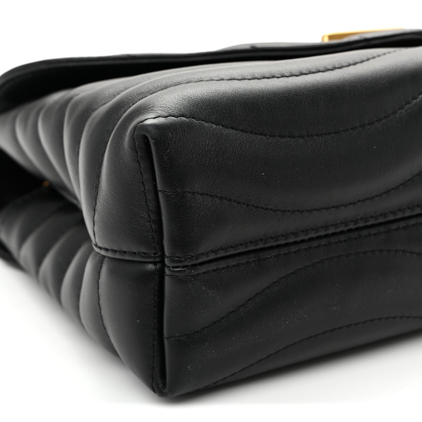 Calfskin LV New Wave Chain Bag GM Black