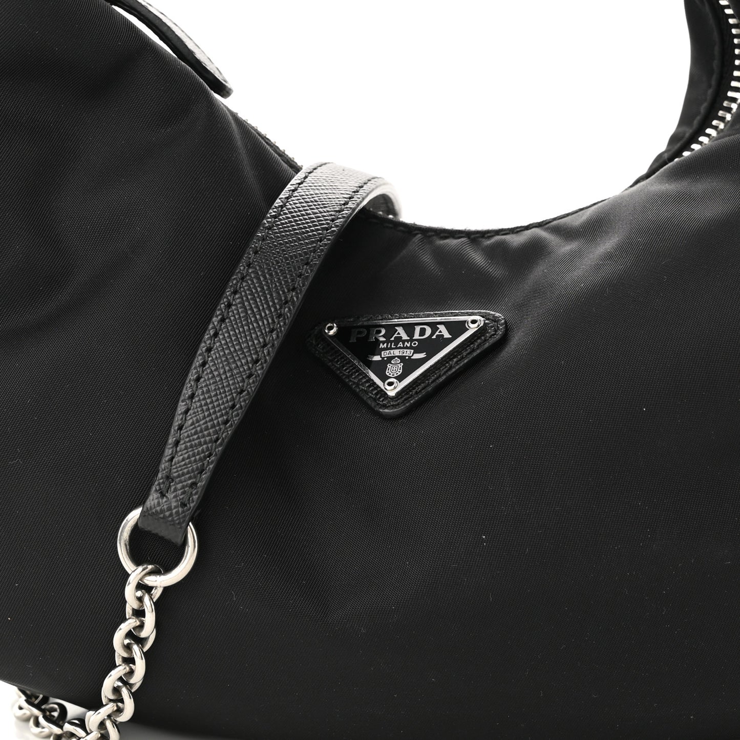Tessuto Nylon Saffiano Re-Edition 2006 Shoulder Bag Black