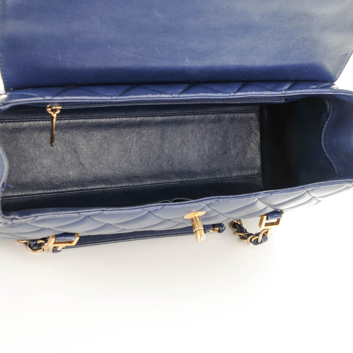 Chanel Lambskin Misia Camera Case Flap Navy Blue 2 of 13
