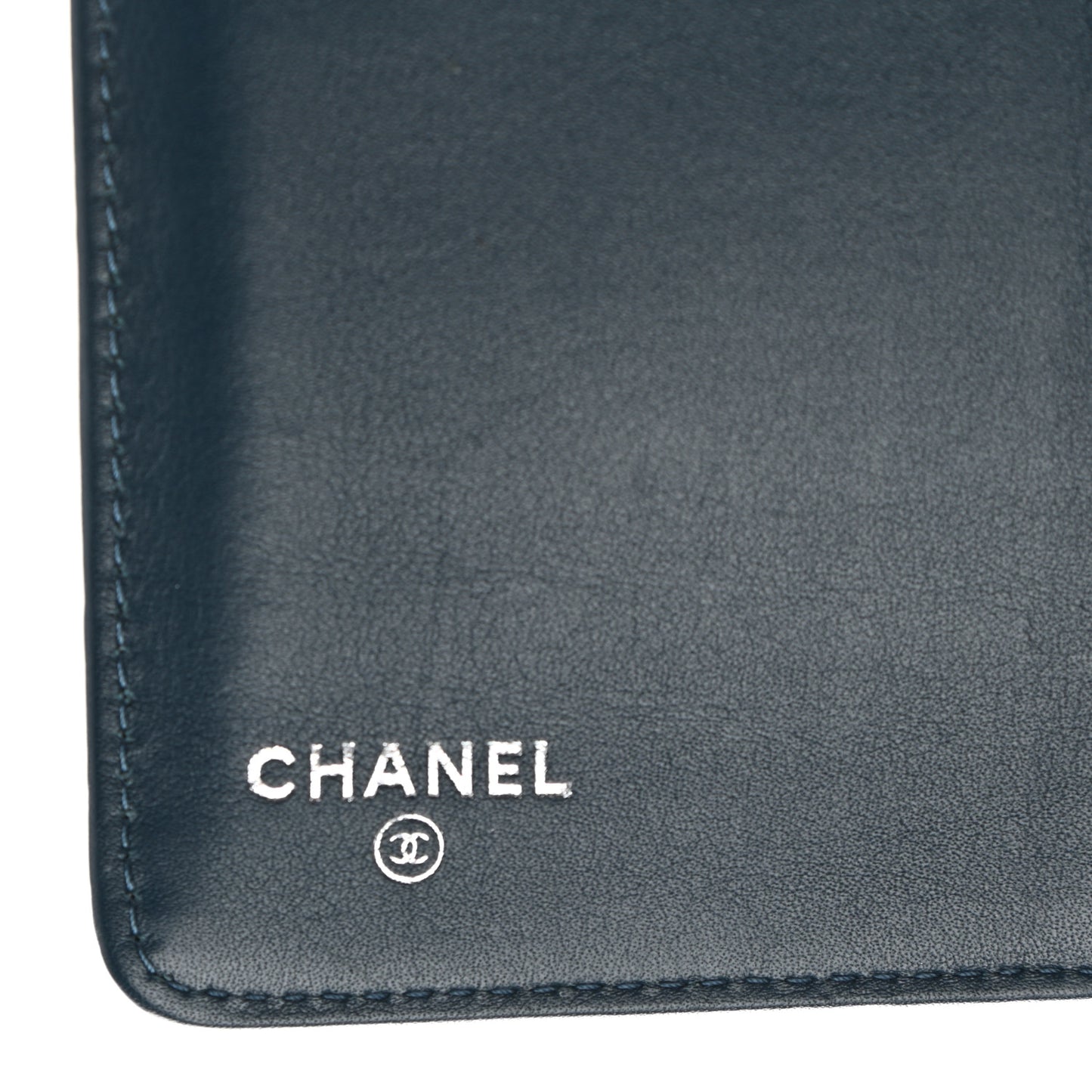 Caviar Timeless CC French Wallet Navy Blue