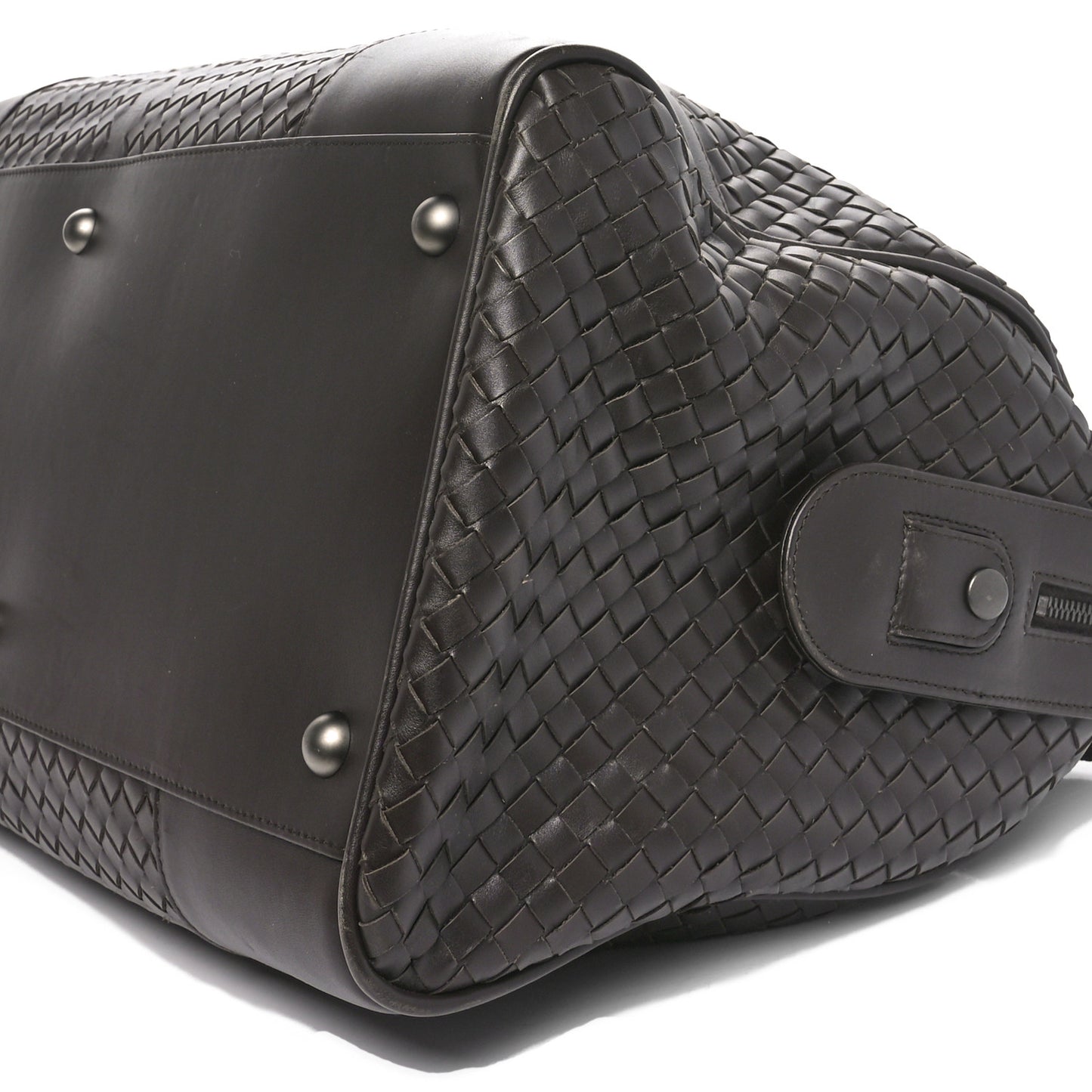 Nappa Intrecciato VN Large Duffel Ebano